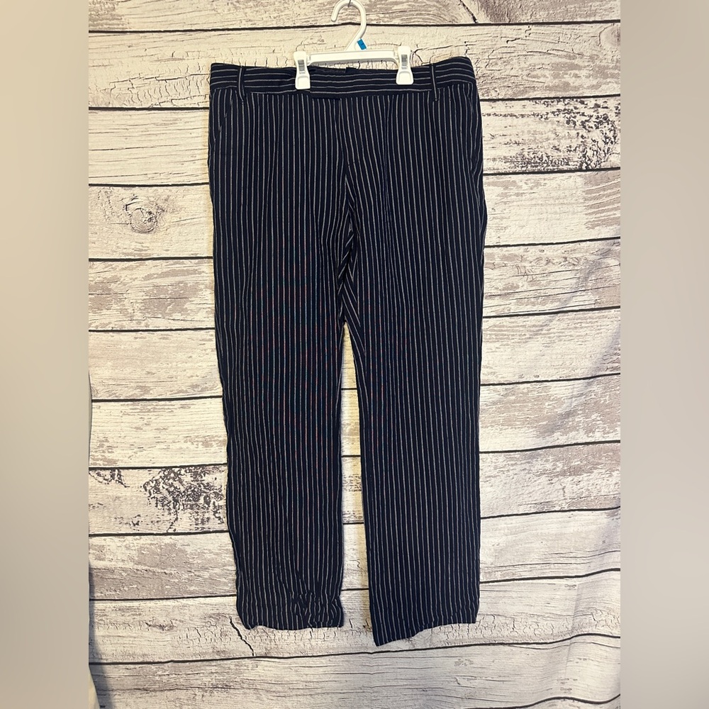Tommy Hilfiger Parker Navy Pinstripe Dress Pants Size 10